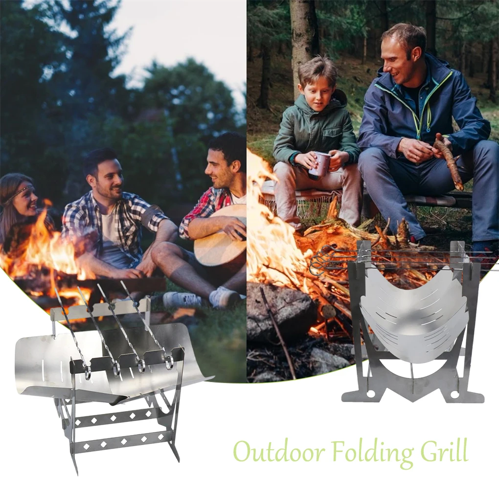 Portable Foldable Stainless Steel Burning Stove Backpacking BBQ Grill Fire Pit Cookware Grilling Rack Campers Gift
Portable Foldable Stainless Steel Burning Stove Backpacking BBQ Grill Fire Pit Cookware Grilling Rack Campers Gift