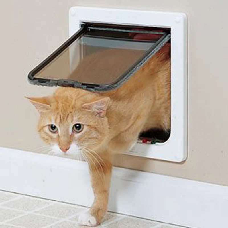 Dog Cat Flap Door with 4 Way Security Lock Flap Door for Dog Cats Kitten ABS Plastic Small Pet Gate Door Kit Cat Dogs Flap Doors
Dog Cat Flap Door with 4 Way Security Lock Flap Door for Dog Cats Kitten ABS Plastic Small Pet Gate Door Kit Cat Dogs Flap Doors