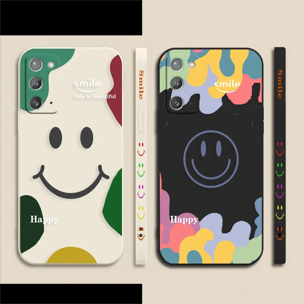 

Smiling Face Happy Case For Samsung A50 A30 A20S A10S A10 A14 Note 20 10 9 M32 M22 M40S M80S A20 Pro Plus Lite Ultra 4G 5G Case