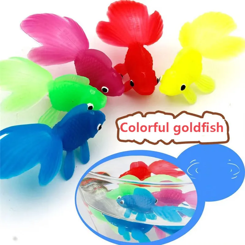 10pcs/set Kids Soft Rubber Gold Fish Baby Bath Toys for Children Simulation Mini Goldfish Water Toddler Fun Swimming Beach Gifts
10pcs/set Kids Soft Rubber Gold Fish Baby Bath Toys for Children Simulation Mini Goldfish Water Toddler Fun Swimming Beach Gifts