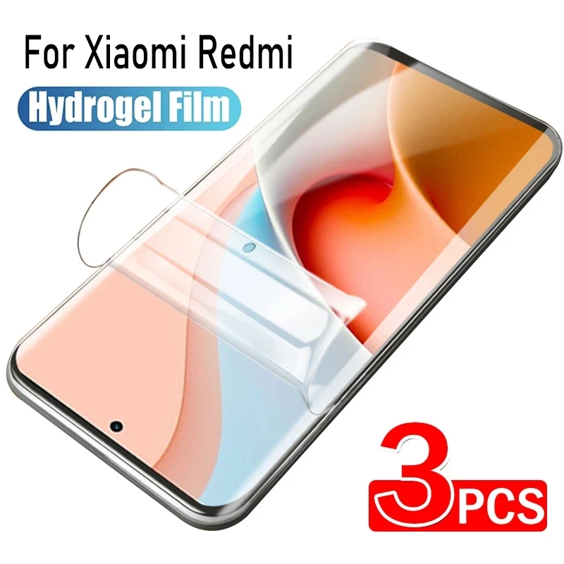 

3PCS For Xiaomi Redmi 10 Hydrogel Film for Xiaomi Redmi 10 Note 12 11 Pro 5G 10S 9S Poco M5 M4 X4 Pro GT Screen Protector Film
