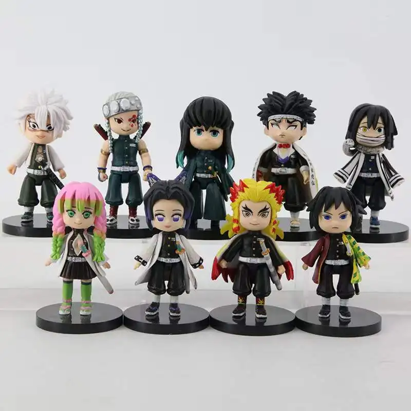8cm Demon Slayer Anime Figurine 9 Pcs/set Q.Ver Tomioka Giyuu Kochou Shinobu Rengoku Kyoujurou PVC Action Figure Collection Mode
8cm Demon Slayer Anime Figurine 9 Pcs/set Q.Ver Tomioka Giyuu Kochou Shinobu Rengoku Kyoujurou PVC Action Figure Collection Mode