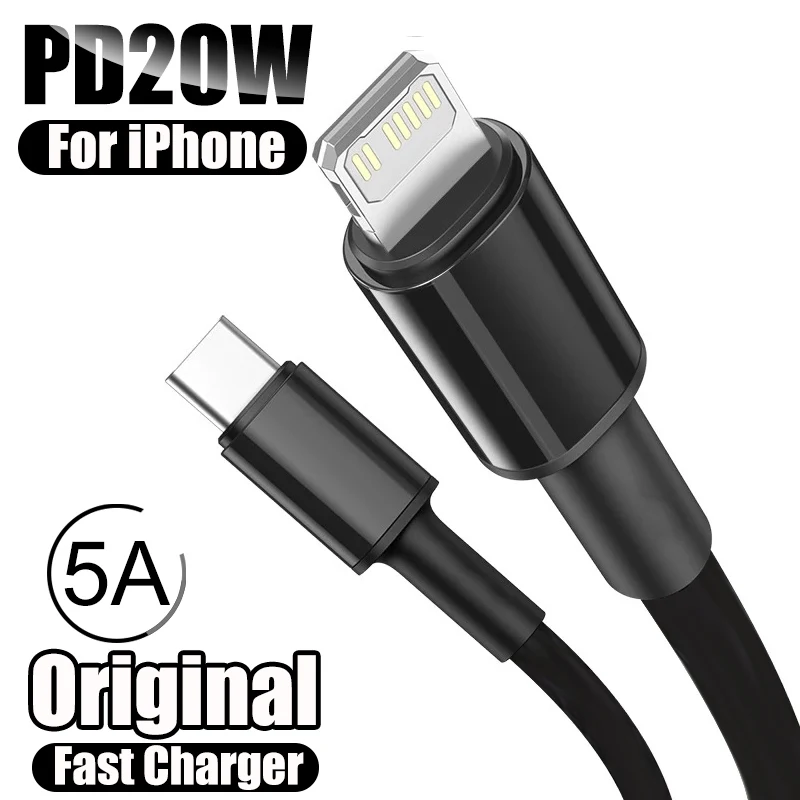 Original PD 20W USB-C to Lightning PD Cable For iPhone 14 13 11 12 Pro Max X XS XR 8 7 6 Plus Fast Quick Charge Data Cable Wire
Original PD 20W USB-C to Lightning PD Cable For iPhone 14 13 11 12 Pro Max X XS XR 8 7 6 Plus Fast Quick Charge Data Cable Wire