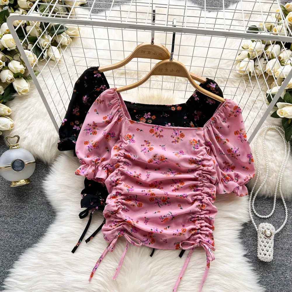 floral printed blouse puff short sleeve pleated blouses korean sweet blusas vintage femme fashion summer women clothes dropship
floral printed blouse puff short sleeve pleated blouses korean sweet blusas vintage femme fashion summer women clothes dropship