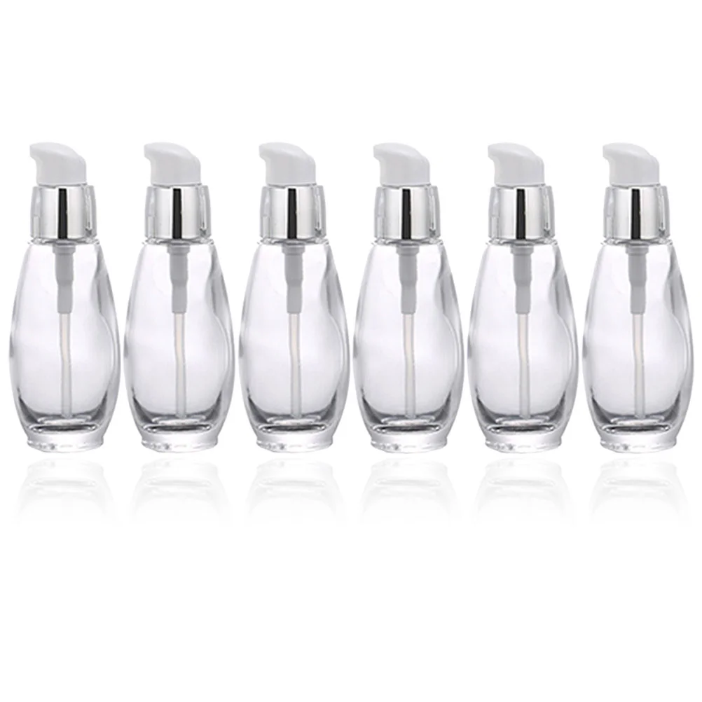 6 Pcs Cream Container Press Liquid Foundation Bottle Containers Empty Dispenser Glass Clear Lotion Bottles Cream Travel
6 Pcs Cream Container Press Liquid Foundation Bottle Containers Empty Dispenser Glass Clear Lotion Bottles Cream Travel