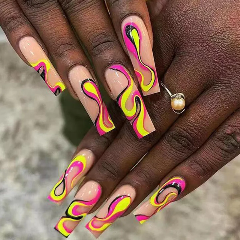 24pcs Press On Nails Long Multicolor Ballet Full Cover False Nails DIY Glue Press On Nails Nail Supplies For Professiona
24pcs Press On Nails Long Multicolor Ballet Full Cover False Nails DIY Glue Press On Nails Nail Supplies For Professiona