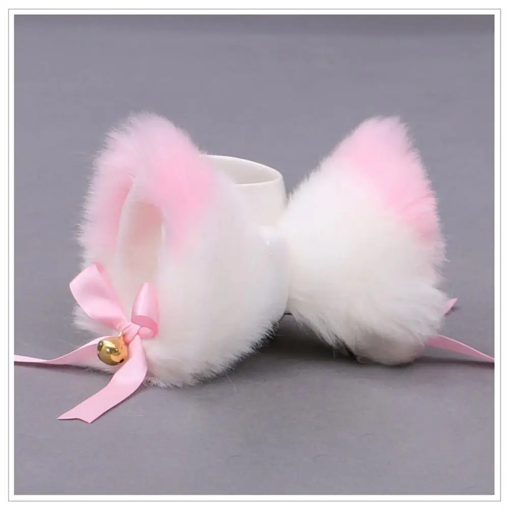 

Beautiful Masquerade Halloween Cat Ears Cosplay Headdress Clip Plush Cute Cat Ear Side Clip Fox Ear Hairpin Hair Accessories