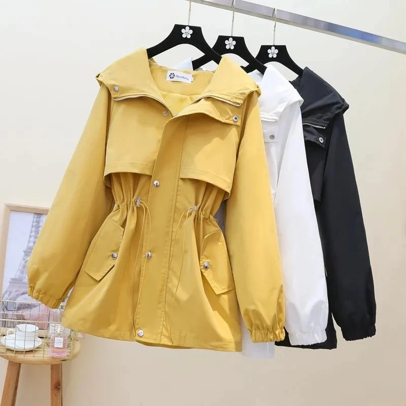 Women's Hooded Jackets 2022 Spring Autumn Causal Famale Windbreaker Women Loose Basic Coat Zipper Lightweight Jacket Outwear
Women's Hooded Jackets 2022 Spring Autumn Causal Famale Windbreaker Women Loose Basic Coat Zipper Lightweight Jacket Outwear