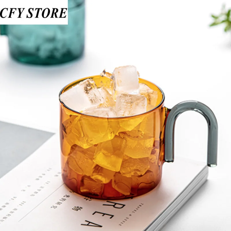 

300ml Glass Family Beer Mug Homestay Wine Cup Coffee Glass Mug Kitchen Home Juice Whisky Tumbler Water for Drinking Drinkware