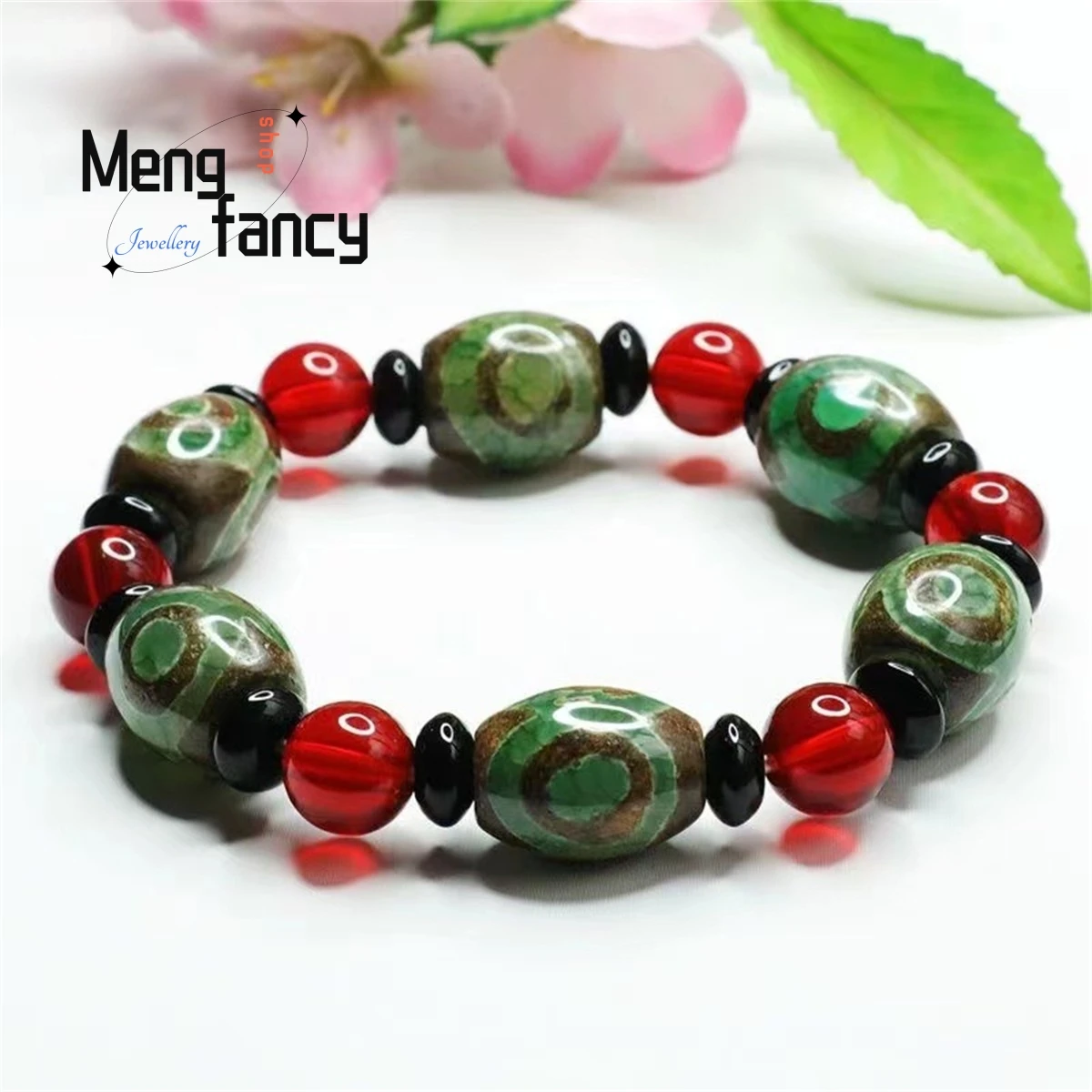 Natural Authentic Three Eyed Tianzhu Red Agate Barrel Bead Bracelet Simple Generous Personality Versatile Retro Fashion Jewelry 
Natural Authentic Three Eyed Tianzhu Red Agate Barrel Bead Bracelet Simple Generous Personality Versatile Retro Fashion Jewelry