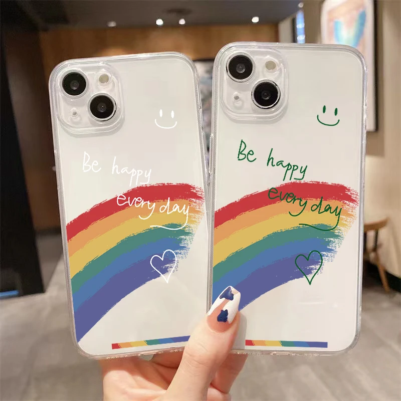 Cute Pretty Rainbow Clear Phone Case For iPhone 13 12 Pro Max Mini 11 Pro X XR XS Max 6 6S 7 8 Plus Se2 Carcasa Shell Cases TPU
Cute Pretty Rainbow Clear Phone Case For iPhone 13 12 Pro Max Mini 11 Pro X XR XS Max 6 6S 7 8 Plus Se2 Carcasa Shell Cases TPU