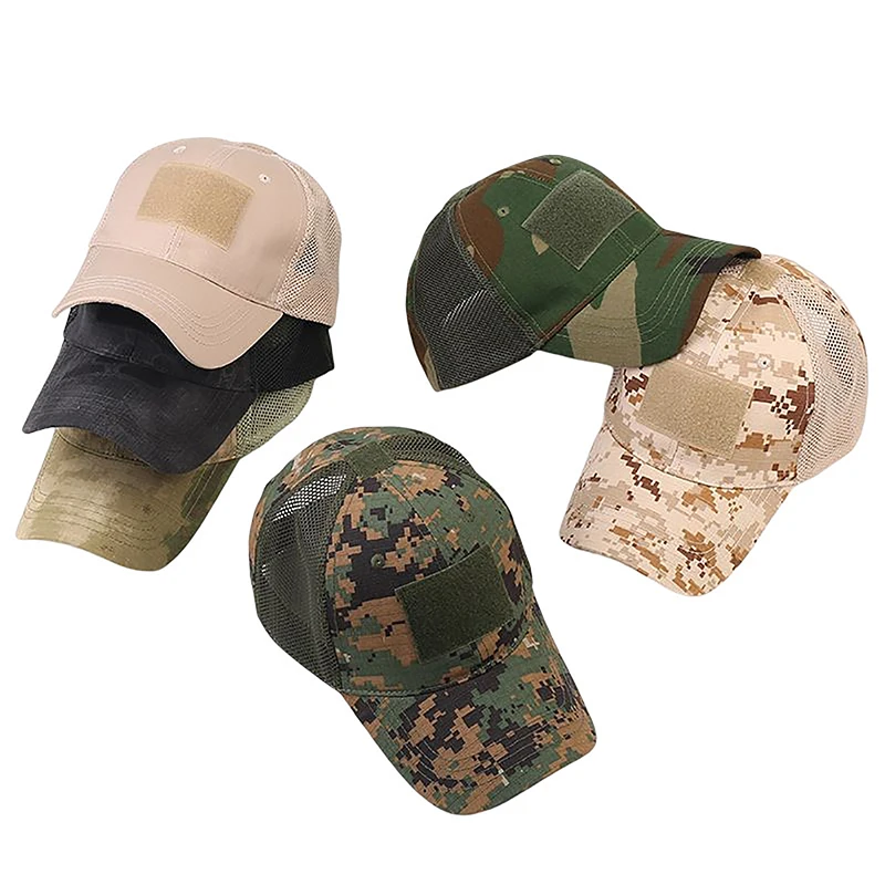 

Сетчатая шляпа, Летние регулируемые бейсболки, Спортивная Кепка унисекс, уличные солнцезащитные повседневные кепки, женские и мужские камуфляжные шляпы