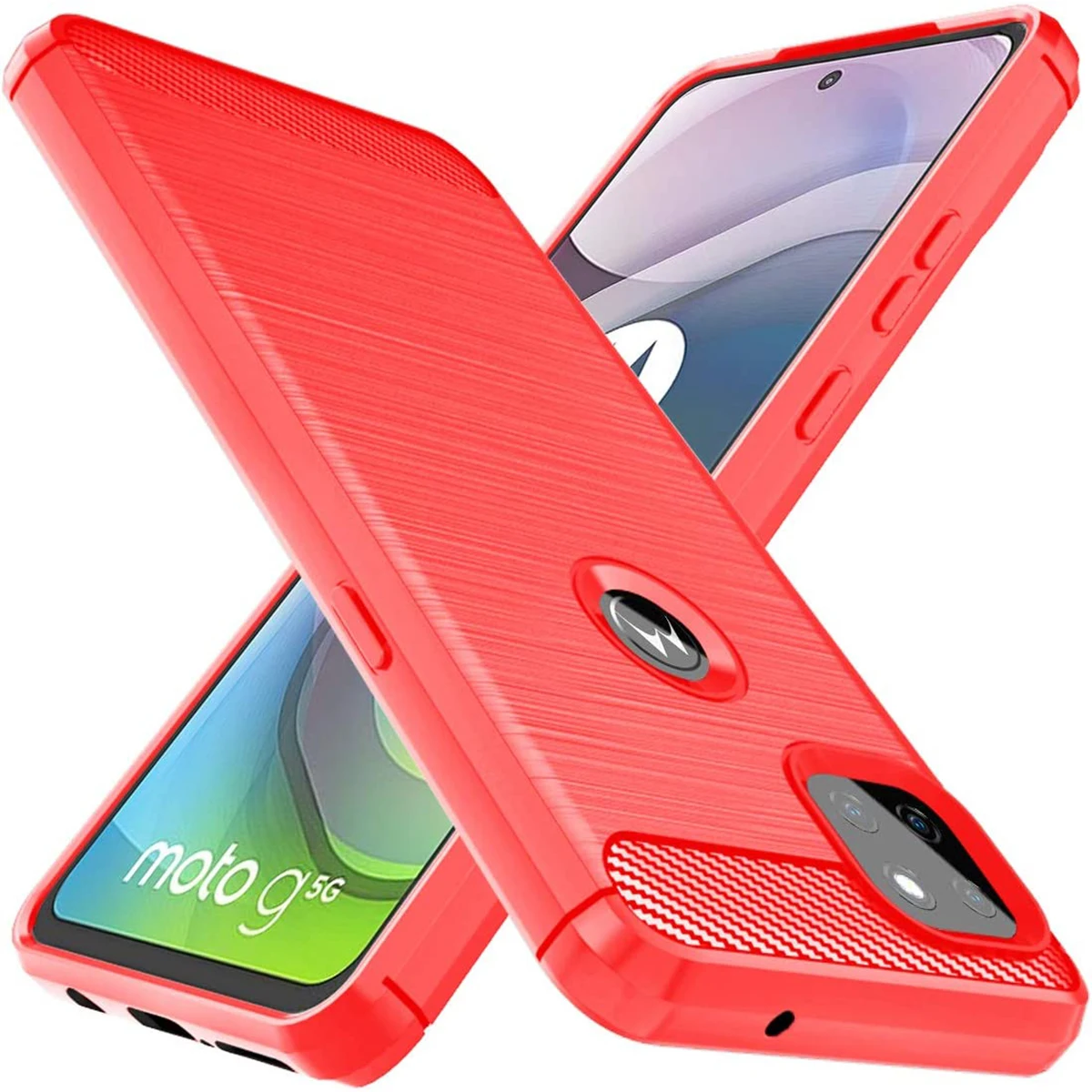 TPU Case Soft Silicon Brushed with Texture Carbon Fiber Design Cover for Moto G 5G 2022 / One 5G Ace / G 5G Plus / One 5G
TPU Case Soft Silicon Brushed with Texture Carbon Fiber Design Cover for Moto G 5G 2022 / One 5G Ace / G 5G Plus / One 5G