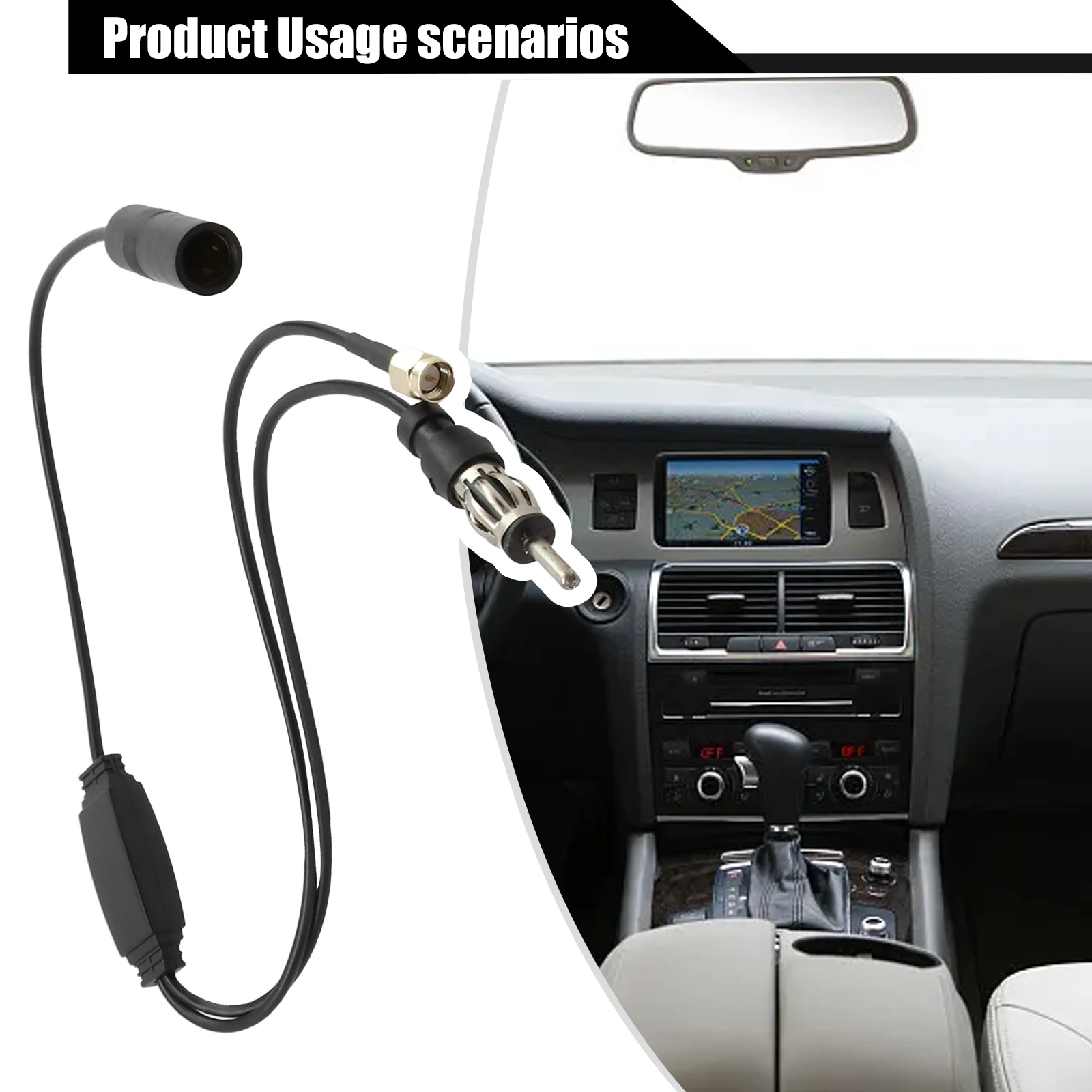 1pcs FM/AM DAB + Car Radio Active Antenna Aerial Splitter Adapter Cable SMA Converter DAB Radio Converter Splitter
1pcs FM/AM DAB + Car Radio Active Antenna Aerial Splitter Adapter Cable SMA Converter DAB Radio Converter Splitter