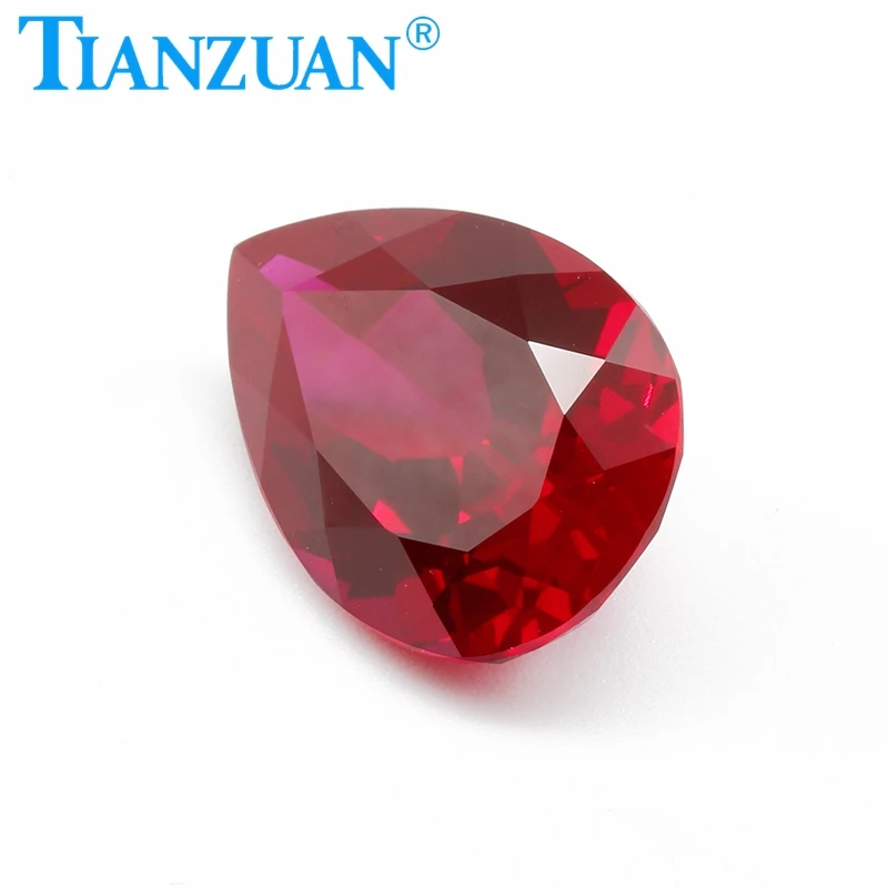 5# Red Color Pear Shape Natural Cut Artificial Ruby Corundum Clear Loose Stone for Jewelry Making
5# Red Color Pear Shape Natural Cut Artificial Ruby Corundum Clear Loose Stone for Jewelry Making