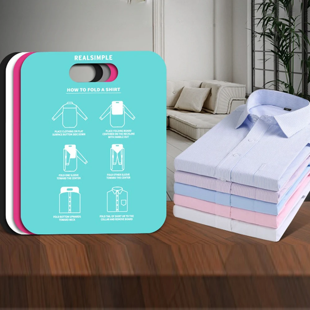 

Clothes Folding Board Creative T Shirts Dress Folder Quick Save Time Closet Fold Organizer Laundry Clothes Holder Household Tool