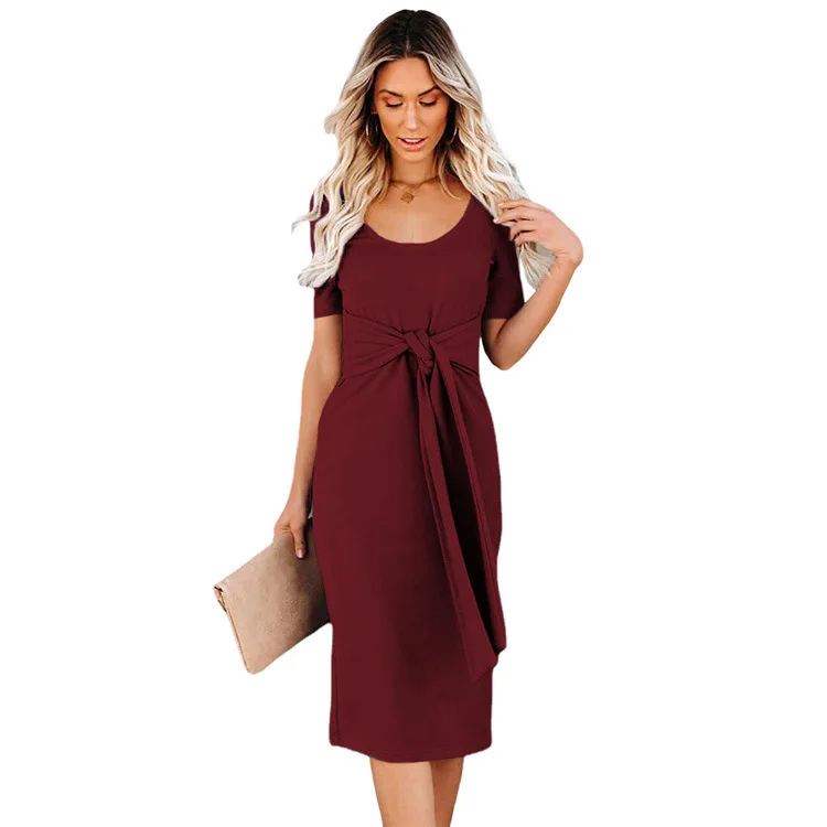 Summer Women Dress Self Tie Dress Casual Outfits Women Sexy Daily Short Sleeve Solid Dress Plus Size S-3XL
Summer Women Dress Self Tie Dress Casual Outfits Women Sexy Daily Short Sleeve Solid Dress Plus Size S-3XL