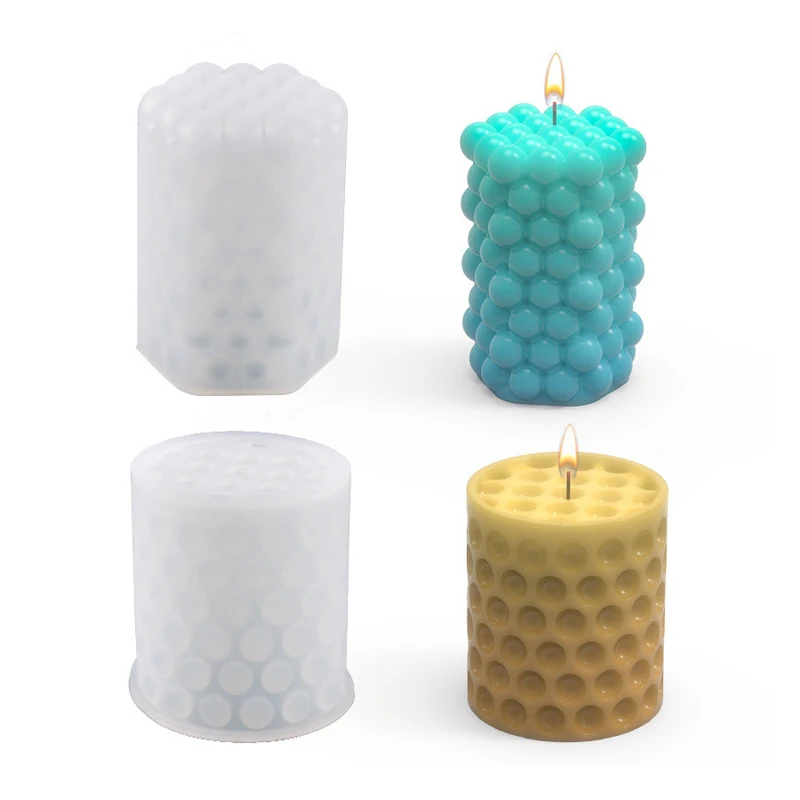 Bubble Ball Cylinder Silicone 3D Resin Candle Molds For DIY Making Aromatherapy Candle Cake Soap Handmade Craft Decor Tools
Bubble Ball Cylinder Silicone 3D Resin Candle Molds For DIY Making Aromatherapy Candle Cake Soap Handmade Craft Decor Tools