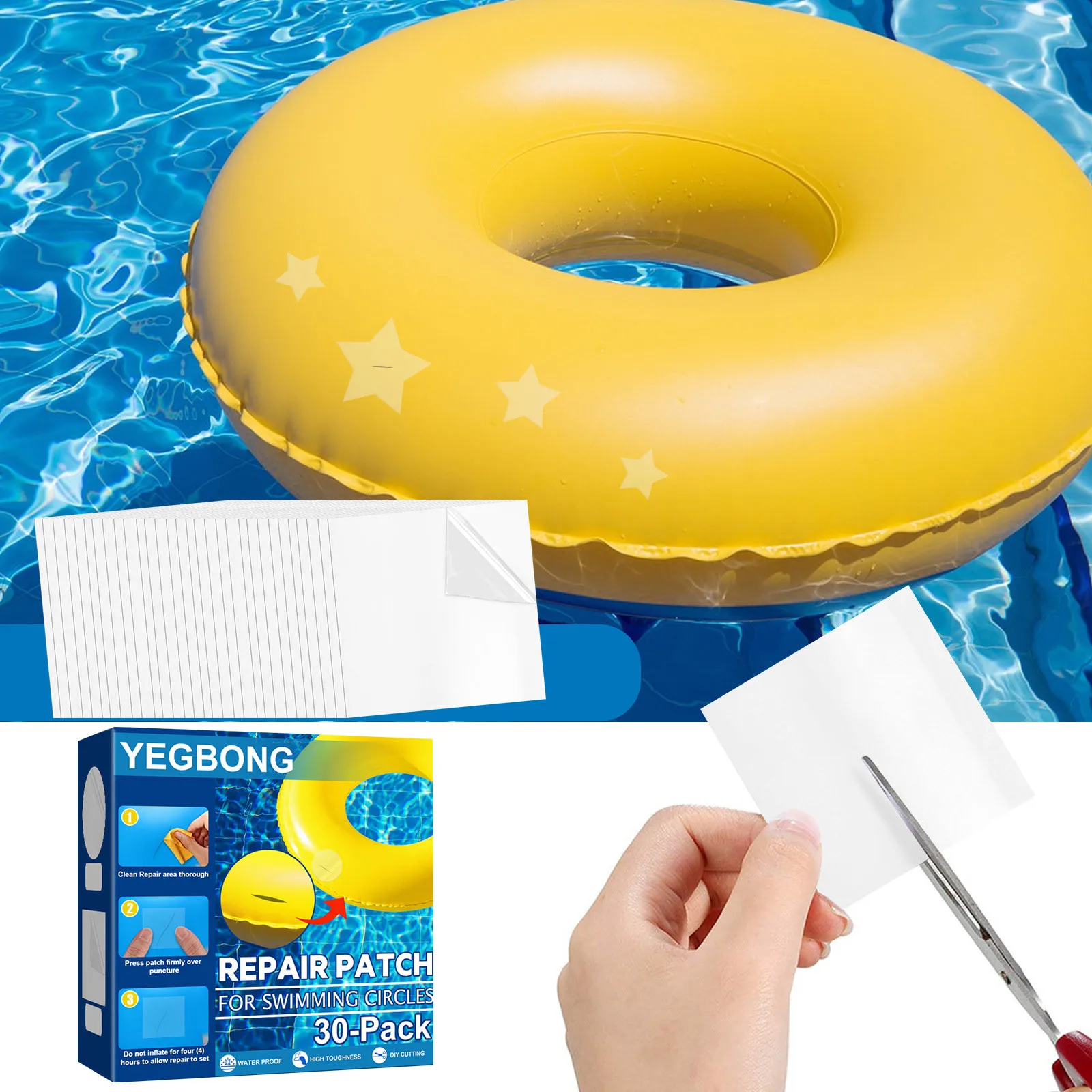 Swimming Ring Swimming Ring Patch Kit Self Adhesive Lining Patch Swimming Ring Inflatable Aqua Fitness Deluxe Flotation Belt
Swimming Ring Swimming Ring Patch Kit Self Adhesive Lining Patch Swimming Ring Inflatable Aqua Fitness Deluxe Flotation Belt