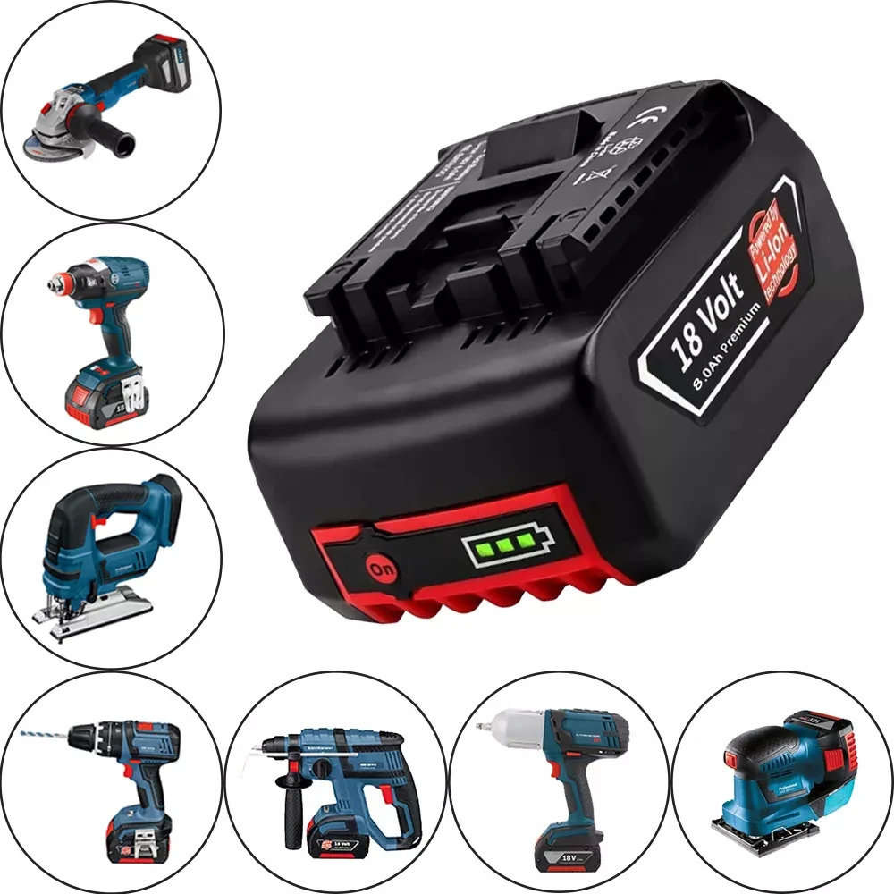 2022 Upgrade 18V 10A Li-Ion Rechargeable Battery for Bosch Portable Replacement Power Tools 6000mah Indicator Light BAT609
2022 Upgrade 18V 10A Li-Ion Rechargeable Battery for Bosch Portable Replacement Power Tools 6000mah Indicator Light BAT609