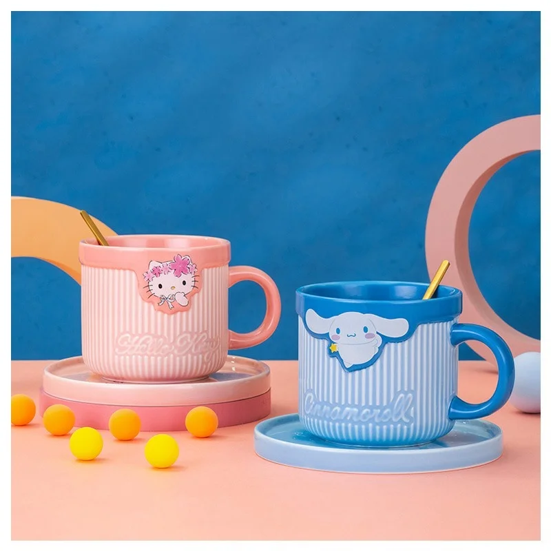 Anime Sanrios Cinnamoroll Hellokittys Ceramic Mug Plate Stirring Spoon Set Kawaii Cute Office Coffee Cup Cute Breakfast Milk Cup 
Anime Sanrios Cinnamoroll Hellokittys Ceramic Mug Plate Stirring Spoon Set Kawaii Cute Office Coffee Cup Cute Breakfast Milk Cup