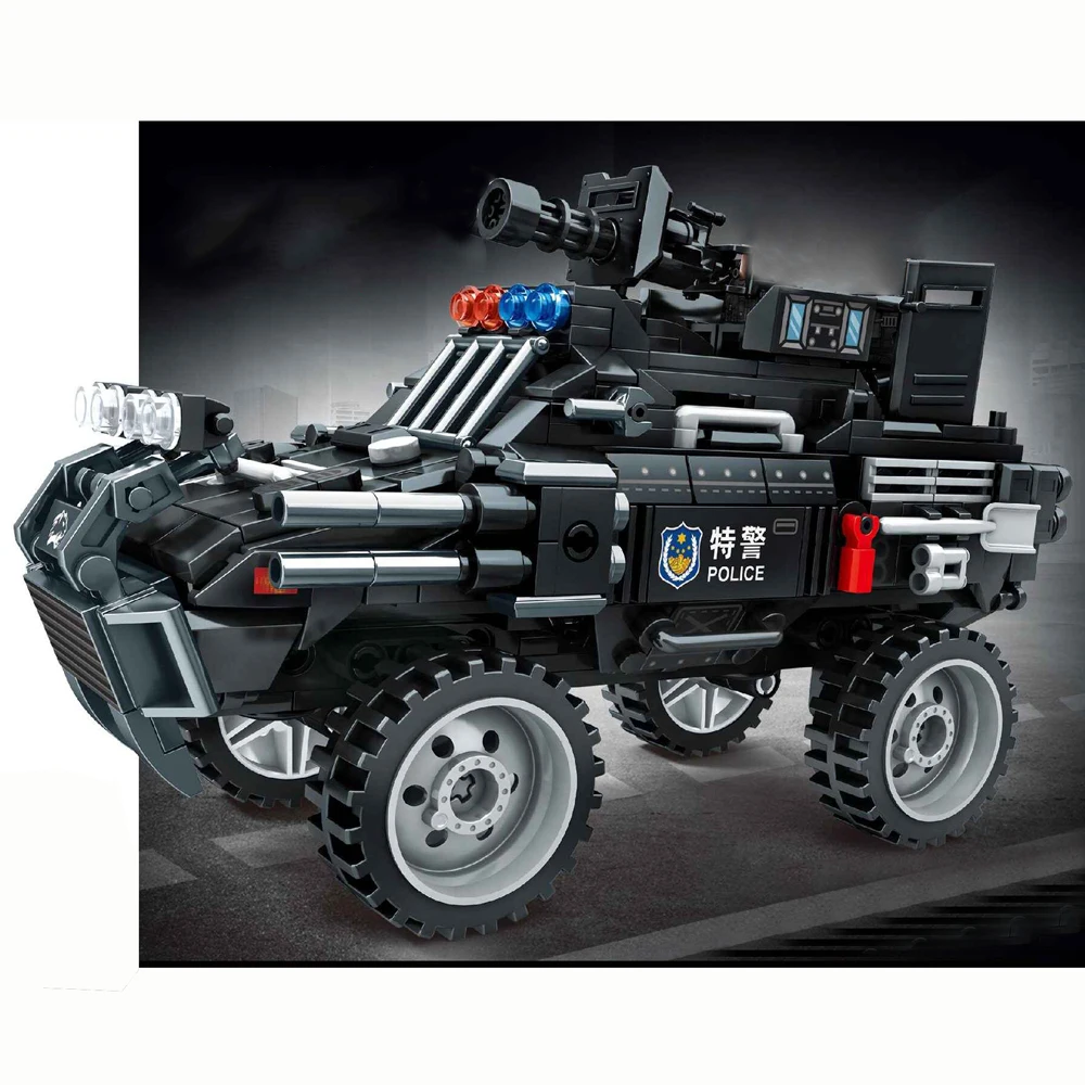 China City SWAT Police Soldiers Armed Assault Fighting Vehicle Military Model Building Block Special Forces Bricks Kids Toy Gift
China City SWAT Police Soldiers Armed Assault Fighting Vehicle Military Model Building Block Special Forces Bricks Kids Toy Gift