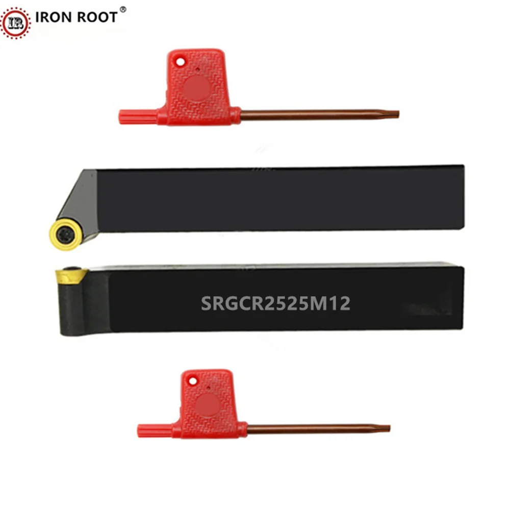IRON ROOT External Turning Tool Holder 1P SRGCR1010H08,SRGCR1212H08,SRGCR1616H08,SRGCR2020K08 CNC Lathe Turning Tools RCMT
IRON ROOT External Turning Tool Holder 1P SRGCR1010H08,SRGCR1212H08,SRGCR1616H08,SRGCR2020K08 CNC Lathe Turning Tools RCMT