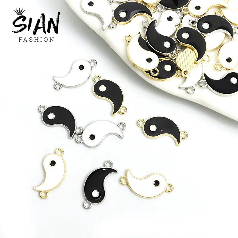 20pcs Enamel Tai Chi Bagua Alloy Pendant Charms Drop Oil Yin Yang Charms Handmade Accessories DIY Jewelry Making Necklace Craft
20pcs Enamel Tai Chi Bagua Alloy Pendant Charms Drop Oil Yin Yang Charms Handmade Accessories DIY Jewelry Making Necklace Craft