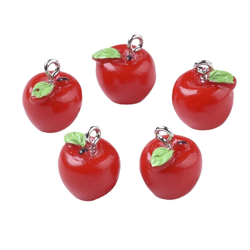 10Pcs Kawaii Red Apple Resin Charms For Jewelry Making Fruit Pendant Diy Earrings Necklaces Keychain Craft Accessories
10Pcs Kawaii Red Apple Resin Charms For Jewelry Making Fruit Pendant Diy Earrings Necklaces Keychain Craft Accessories