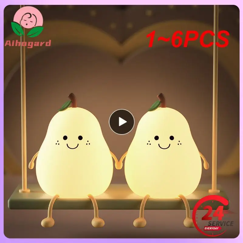 1 ~ 6 шт., портативная светодиодная силиконовая лампа для детской комнаты
1 ~ 6 шт., портативная светодиодная силиконовая лампа для детской комнаты