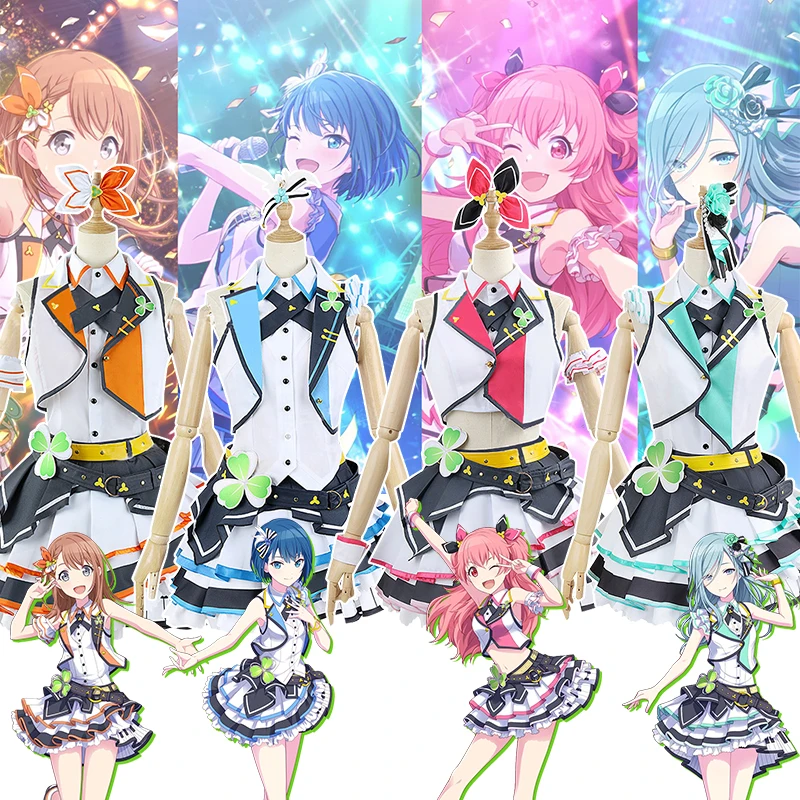 Project Sekai Colorful Stage! Feat. MORE MORE JUMP Kiritani Haruka Hanasato Minori Momoi Airi Hinomori Shizuku Cosplay Costume
Project Sekai Colorful Stage! Feat. MORE MORE JUMP Kiritani Haruka Hanasato Minori Momoi Airi Hinomori Shizuku Cosplay Costume