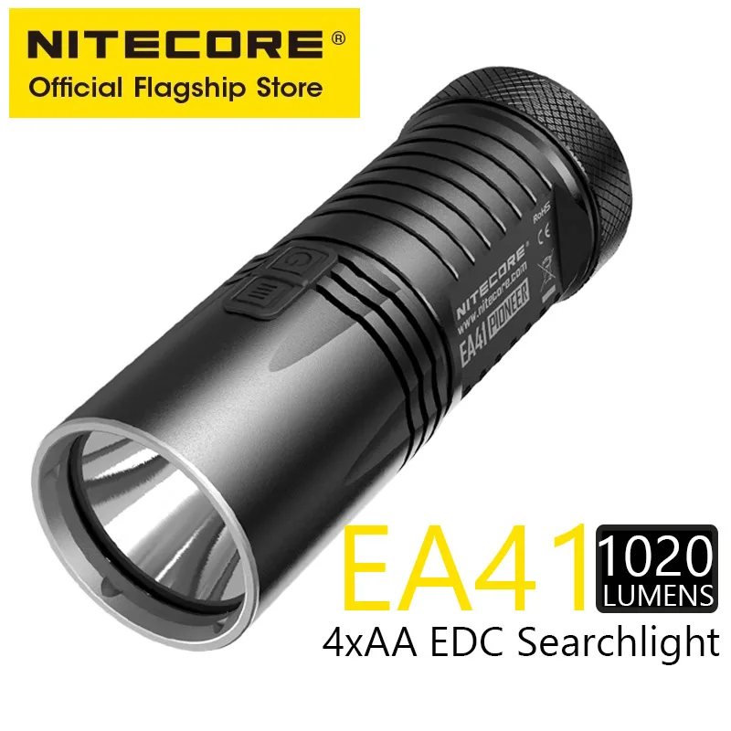 

NITECORE EA41 strong light long-range outdoor white light AA battery waterproof flashlight search lamp