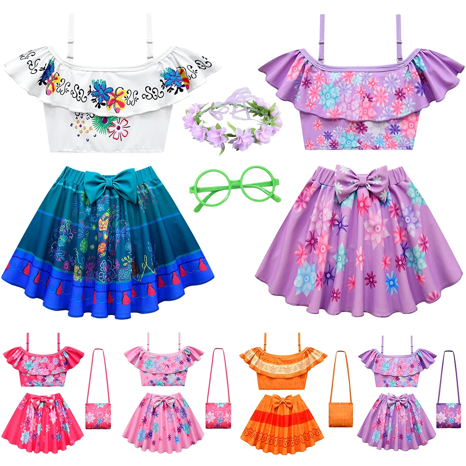 2022 2PCS Summer Girls Encanto Swimwear Mirabel Dolores Pepa Isabel Swimsuit Holiday Beach Swimming Kids Bathing Suit Bikini
2022 2PCS Summer Girls Encanto Swimwear Mirabel Dolores Pepa Isabel Swimsuit Holiday Beach Swimming Kids Bathing Suit Bikini