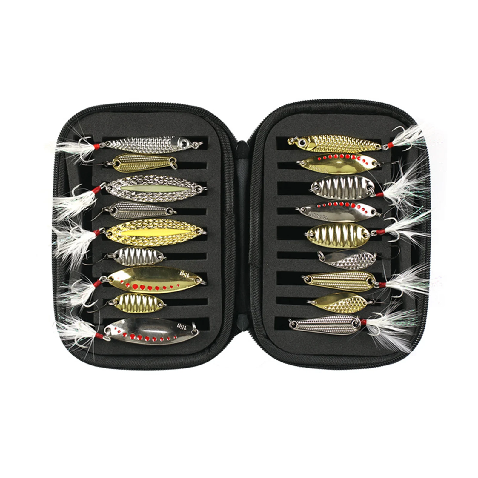 Ice Fishing Lures 18-Pcs Ice Fishing Jigs Winter Ice Fishing Gear Hard Fishing Lures Ice Fishing Kit With Sharp Tweeter Hooks
Ice Fishing Lures 18-Pcs Ice Fishing Jigs Winter Ice Fishing Gear Hard Fishing Lures Ice Fishing Kit With Sharp Tweeter Hooks