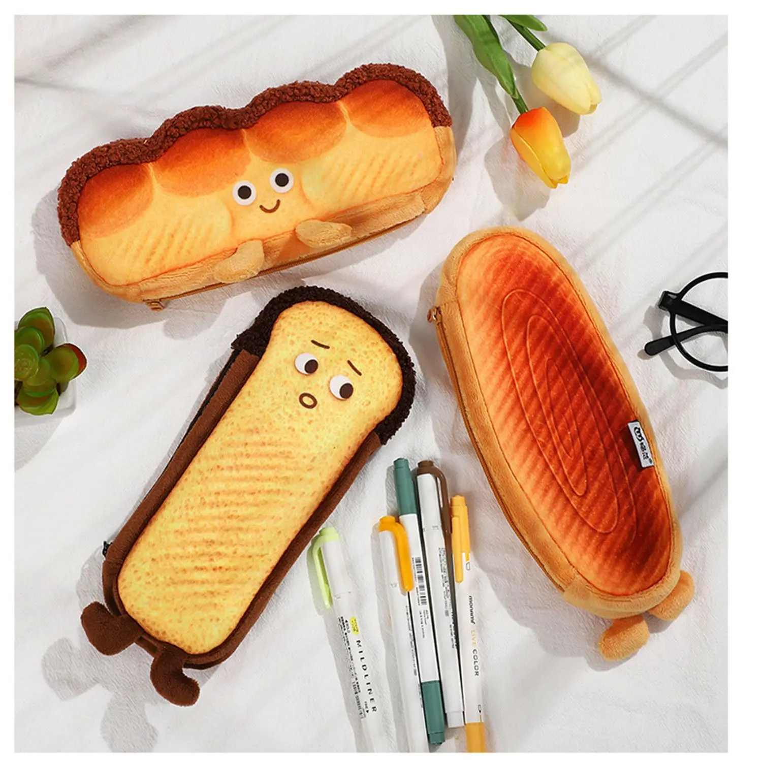 Creative Large Capacity Cartoon Mood Bread School Supplies Storage Bag Stationery Box Pencil Case
Creative Large Capacity Cartoon Mood Bread School Supplies Storage Bag Stationery Box Pencil Case