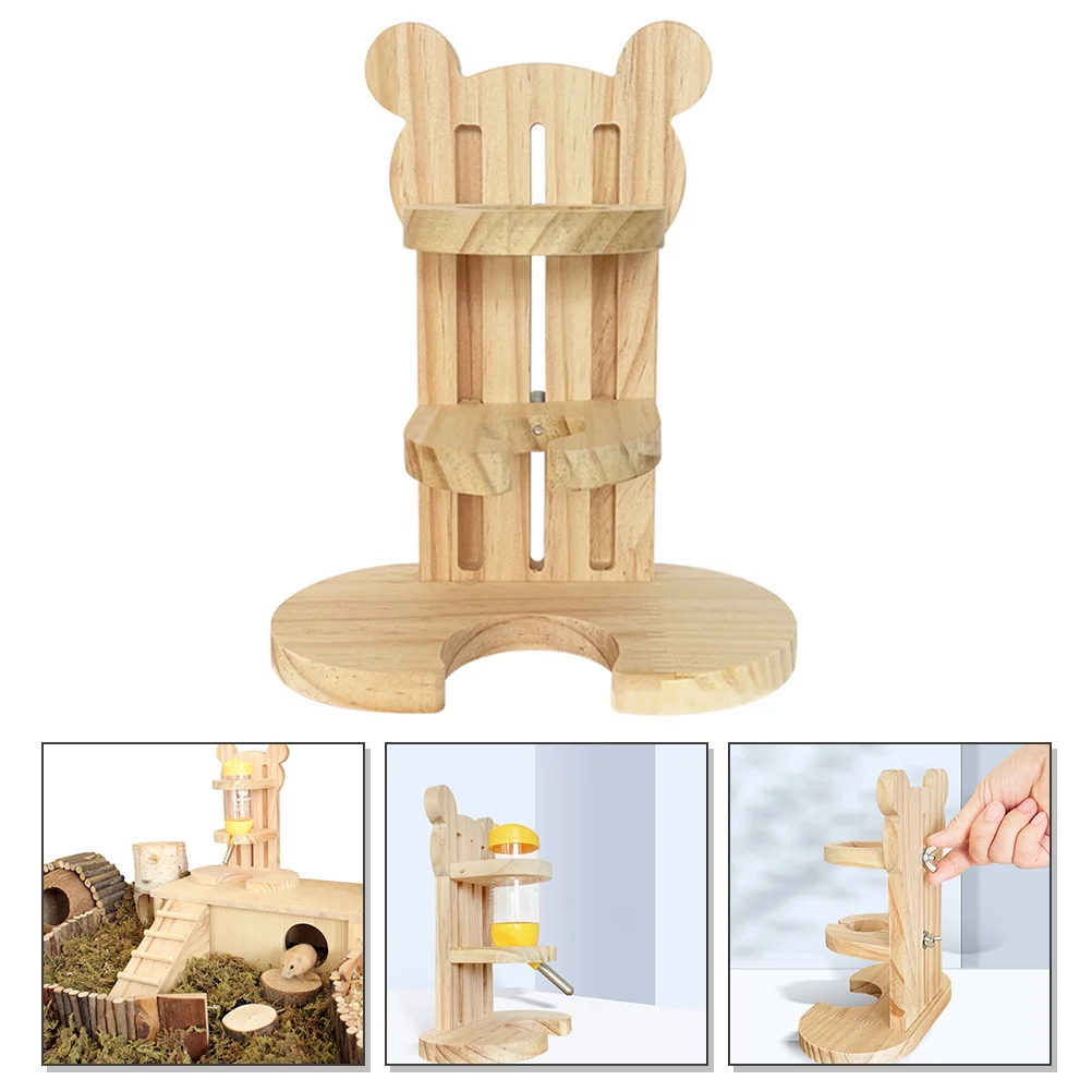 

Water Bottle Base Rabbit Waterer Stand Stable Holder Adjustable Hamster Dispenser Bracket Drinking Feeder Fountain