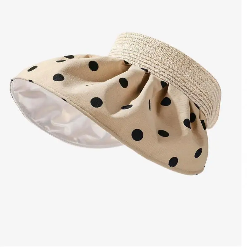 COKK Summer Hats For Women Empty Top Sun Hat Dot Pattern Wide Brim Outdoor Floppy Foldable Ladies Hats Visor Cap Travel Sunshade
COKK Summer Hats For Women Empty Top Sun Hat Dot Pattern Wide Brim Outdoor Floppy Foldable Ladies Hats Visor Cap Travel Sunshade