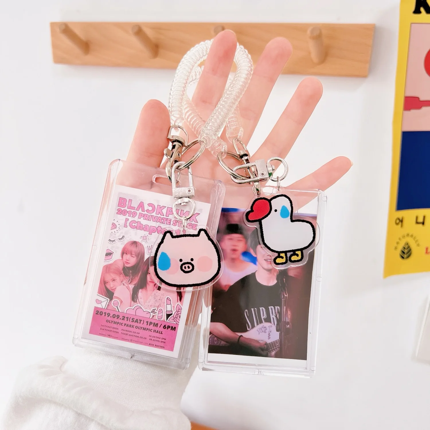 Kawaii 3 Inch Photocard Holder Kpop Idol Photo Album Transparent ID Card Bus Cards Holder Pendant Keychain School Stationery
Kawaii 3 Inch Photocard Holder Kpop Idol Photo Album Transparent ID Card Bus Cards Holder Pendant Keychain School Stationery