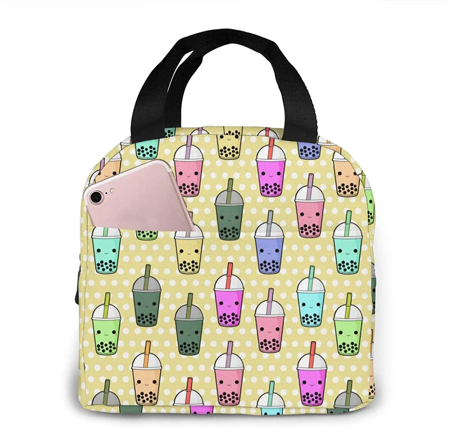Boba Tea Insulated Lunch Bags for Women Cooler Tote Bag with Front Pocket Lunch Box Reusable Lunch Bag for Men Adults Girls
Boba Tea Insulated Lunch Bags for Women Cooler Tote Bag with Front Pocket Lunch Box Reusable Lunch Bag for Men Adults Girls