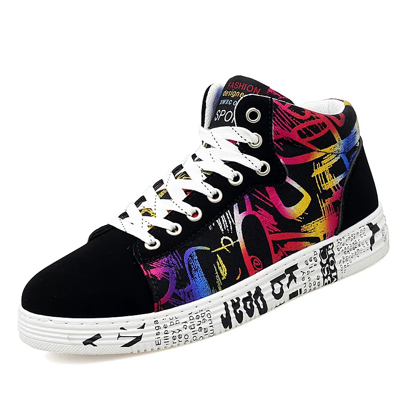 Fashion Sneakers For Men Classic Graffiti Lace-up High Style Spring Autumn Vulcanized Flat With Camouflage Casual Shoes Men bb6
Fashion Sneakers For Men Classic Graffiti Lace-up High Style Spring Autumn Vulcanized Flat With Camouflage Casual Shoes Men bb6