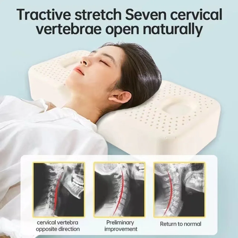 Latex Pillow With Cover Natural Latex Pillows Neck Protection Slow Rebound Memory Butterfly Shaped Health Cervical Neck
Latex Pillow With Cover Natural Latex Pillows Neck Protection Slow Rebound Memory Butterfly Shaped Health Cervical Neck