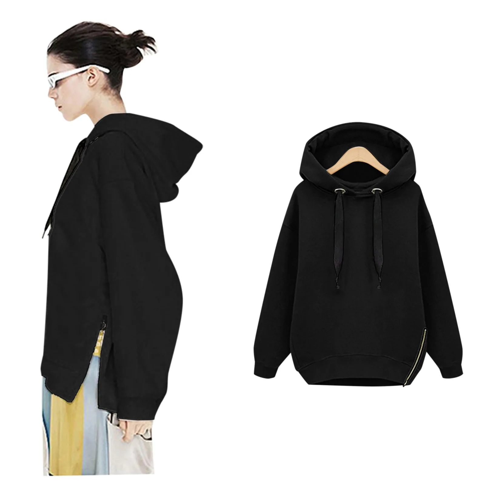 Medium Long Tops Length Sleeve Women's Hooded h Solid Light Long Sleeve Long Fall Zip Sweatshirts for Women Hoodies
Medium Long Tops Length Sleeve Women's Hooded h Solid Light Long Sleeve Long Fall Zip Sweatshirts for Women Hoodies