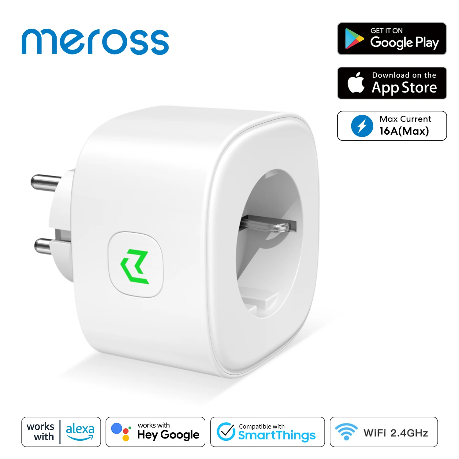 Meross Smart Plug 16A EU Wifi Smart Socket Power Monitor Outlet Timing Function Works With Alexa Google Assistant SmartThings.
Meross Smart Plug 16A EU Wifi Smart Socket Power Monitor Outlet Timing Function Works With Alexa Google Assistant SmartThings.