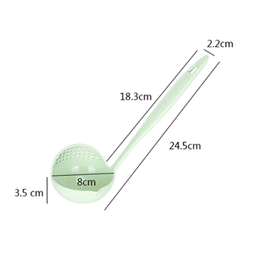 24.5*7.5*3.5cm Soup Spoon Colander Wheat Straw Multicolor Dual-purpose Skimmer Strainer Utensil Large Hangings Hole Kitchen Tool
24.5*7.5*3.5cm Soup Spoon Colander Wheat Straw Multicolor Dual-purpose Skimmer Strainer Utensil Large Hangings Hole Kitchen Tool