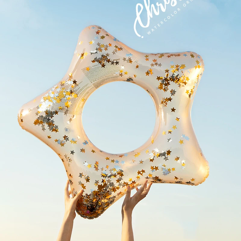 Giant Starfish Pool Float with Gold Sequins Inside Sparkling Star Pool Tube Glitter Swim Ring Girls Beach Water Fun Party Toys
Giant Starfish Pool Float with Gold Sequins Inside Sparkling Star Pool Tube Glitter Swim Ring Girls Beach Water Fun Party Toys