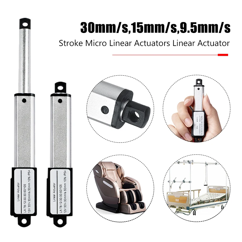 1500N 30mm DC 12V Mirco Electric Linear Actuator Aluminum Alloy Stroke Micro Linear Actuator Mini Motor Controller Push Rod
1500N 30mm DC 12V Mirco Electric Linear Actuator Aluminum Alloy Stroke Micro Linear Actuator Mini Motor Controller Push Rod