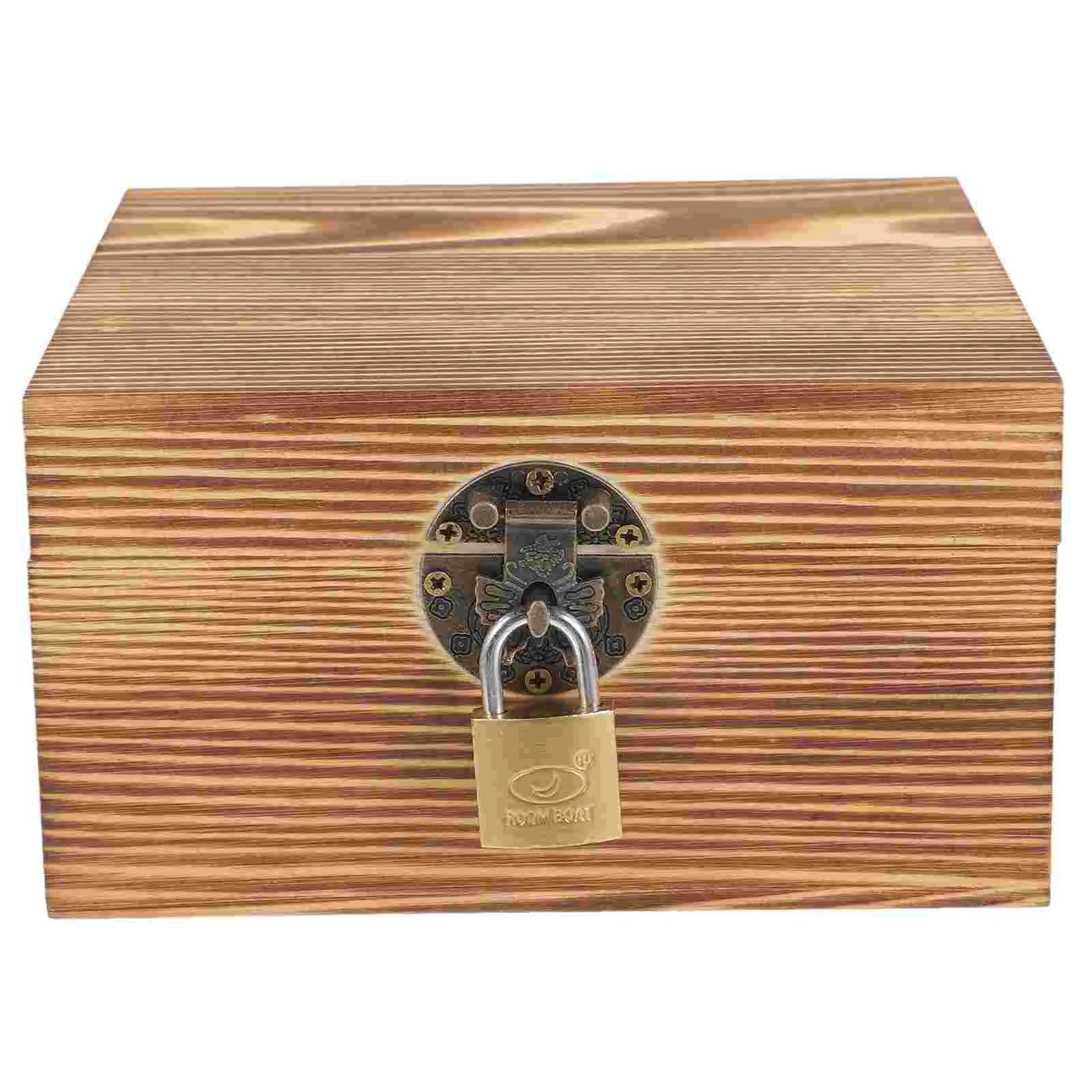 Wood Box Wooden Storage Container Craft Box Decorative Storage Box Keepsake Box with Lock 
Wood Box Wooden Storage Container Craft Box Decorative Storage Box Keepsake Box with Lock