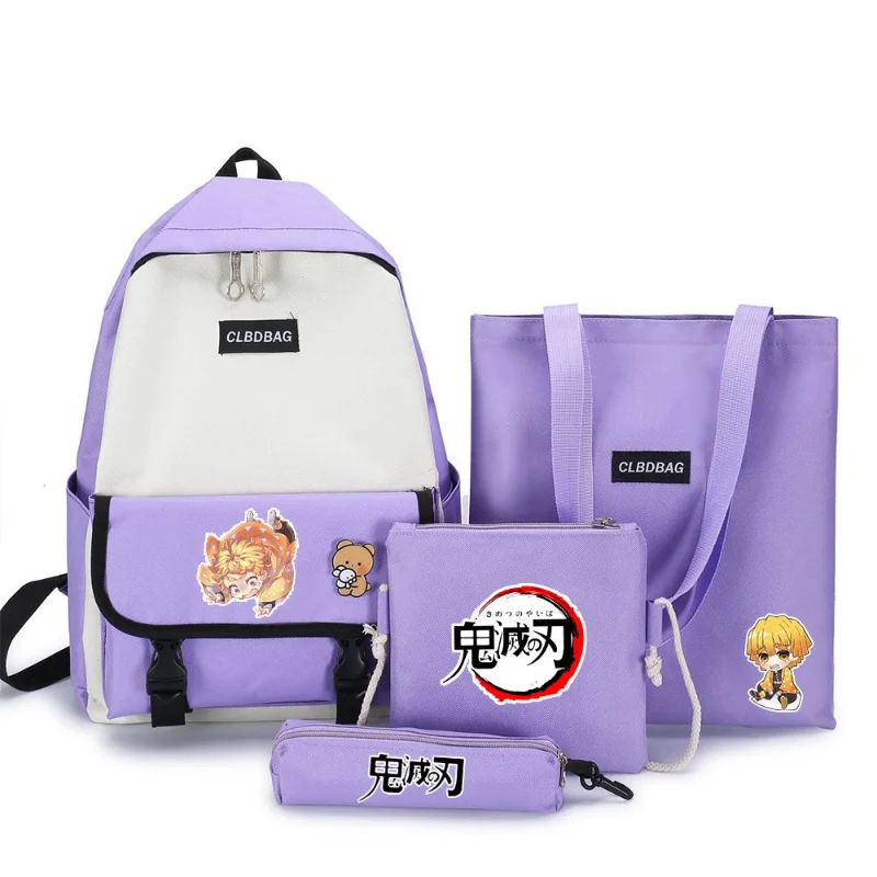 Demon SIayer Cartoon Anime Kamado Tanjiro Personalized Creative School Bag Four-Piece Set Male and Female Student Backpack Gift
Demon SIayer Cartoon Anime Kamado Tanjiro Personalized Creative School Bag Four-Piece Set Male and Female Student Backpack Gift