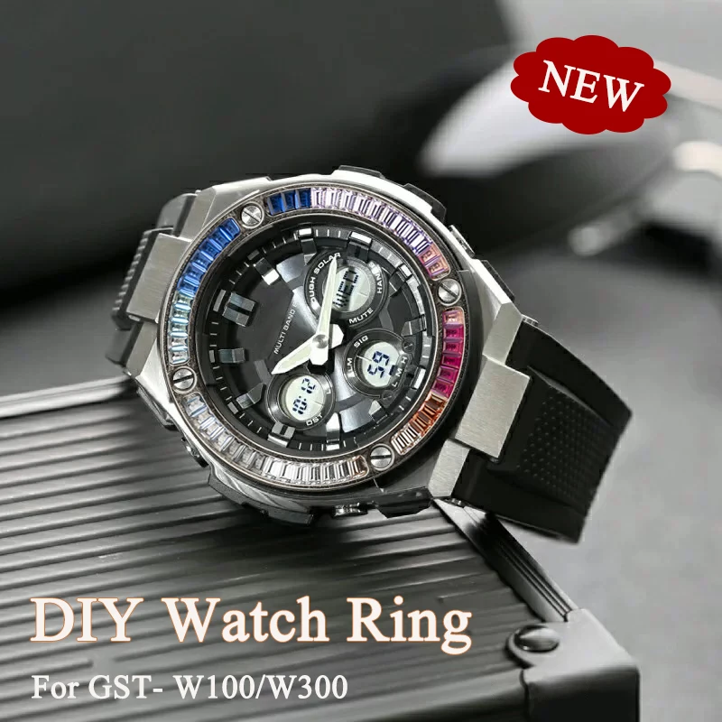 DIY Watch Ring for Casioak GST-W100 W300 Diamond Luxury Mod Kit set for G-Shockak Bezel Ring Index Accessiories for W100 W300
DIY Watch Ring for Casioak GST-W100 W300 Diamond Luxury Mod Kit set for G-Shockak Bezel Ring Index Accessiories for W100 W300