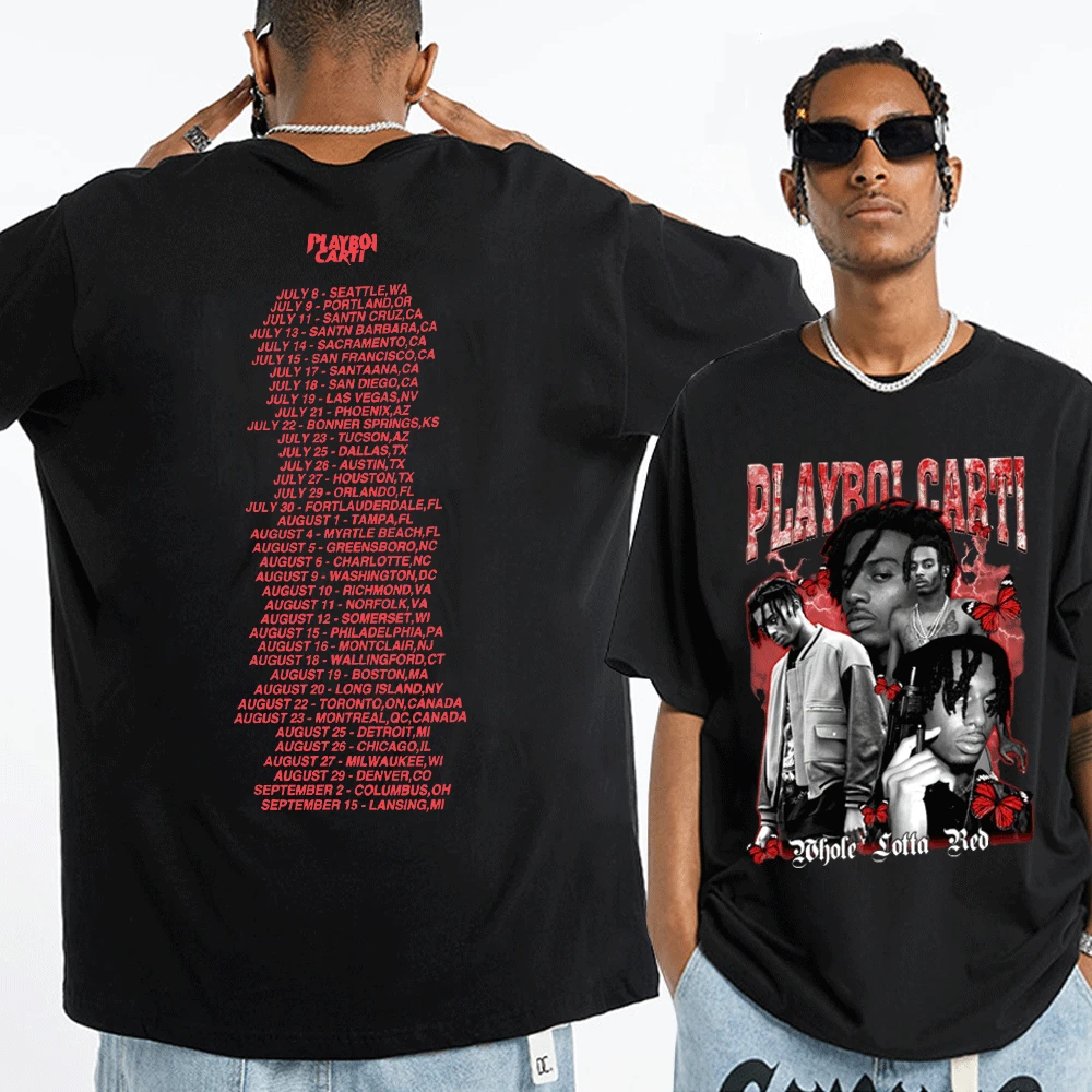 Playboi Carti Shirt T-shirt Hypebeast Vintage 90s Rap Hip Hop T Shirt Streetwear Black Crew Neck Short Sleeves Tee Shirt Men's
Playboi Carti Shirt T-shirt Hypebeast Vintage 90s Rap Hip Hop T Shirt Streetwear Black Crew Neck Short Sleeves Tee Shirt Men's